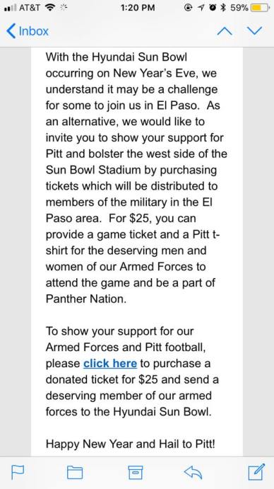 Sun Bowl Email